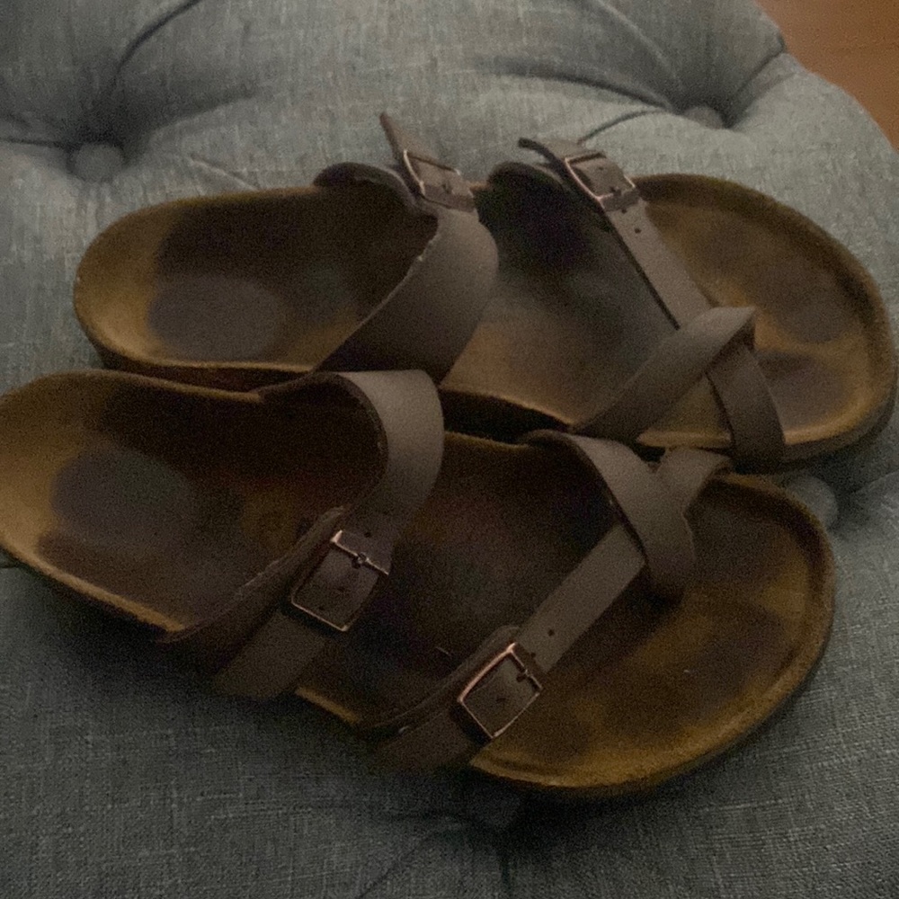 Brown Birkenstock sandals size 38 (fits 8-8.5)